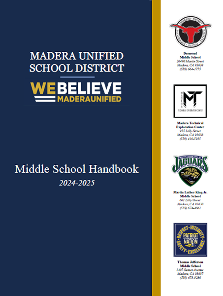 2024-2025 MUSD Midde School Handbook