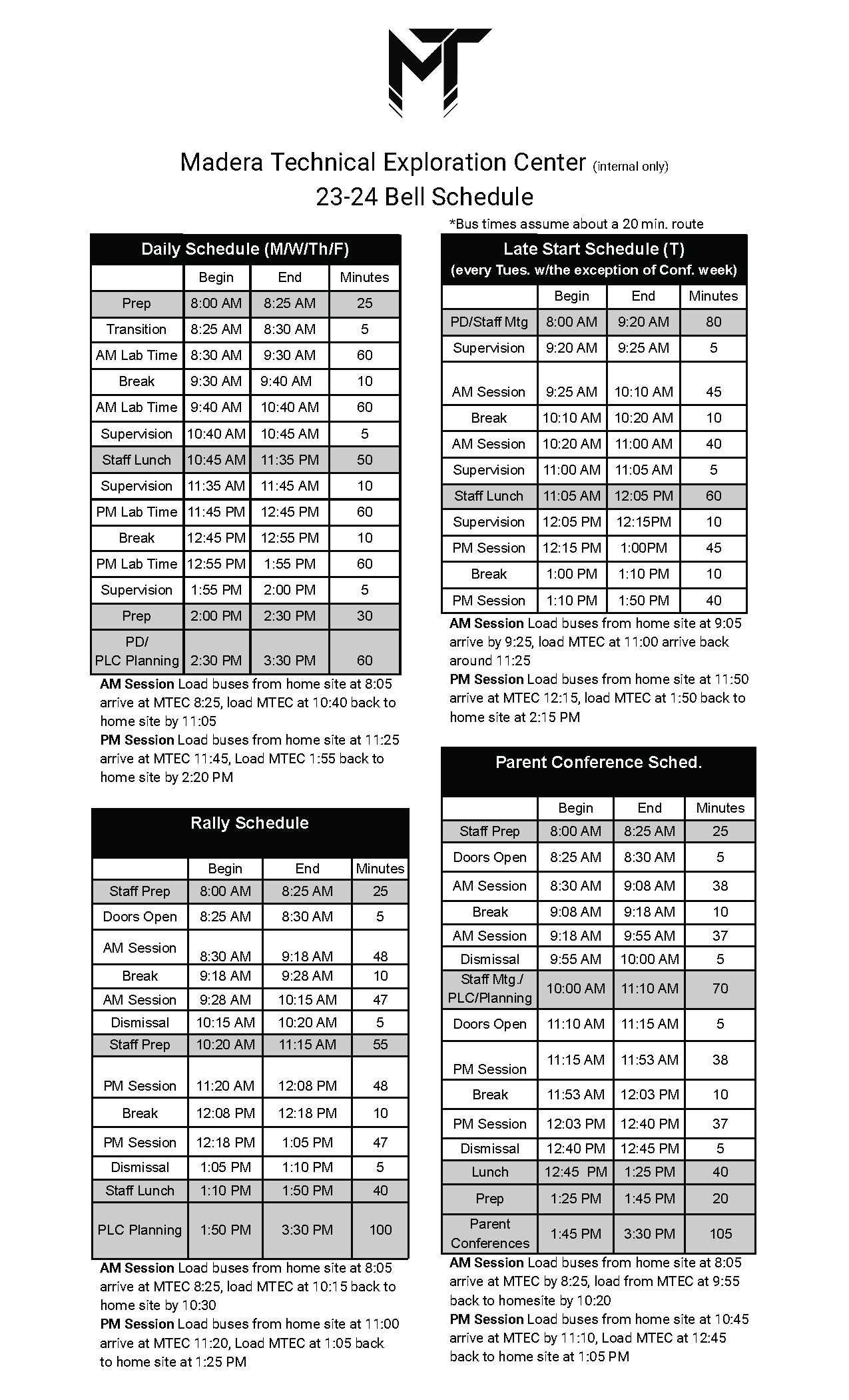 MTEC Bell Schedule 23 24 Page 1 thumbnail
